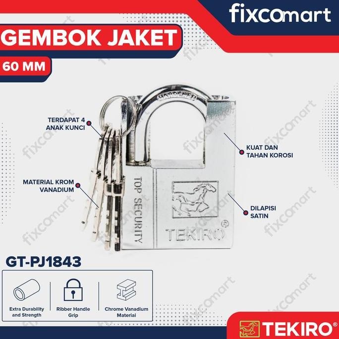 Tekiro Gembok Jaket 60  Mm - Padlock Jacket