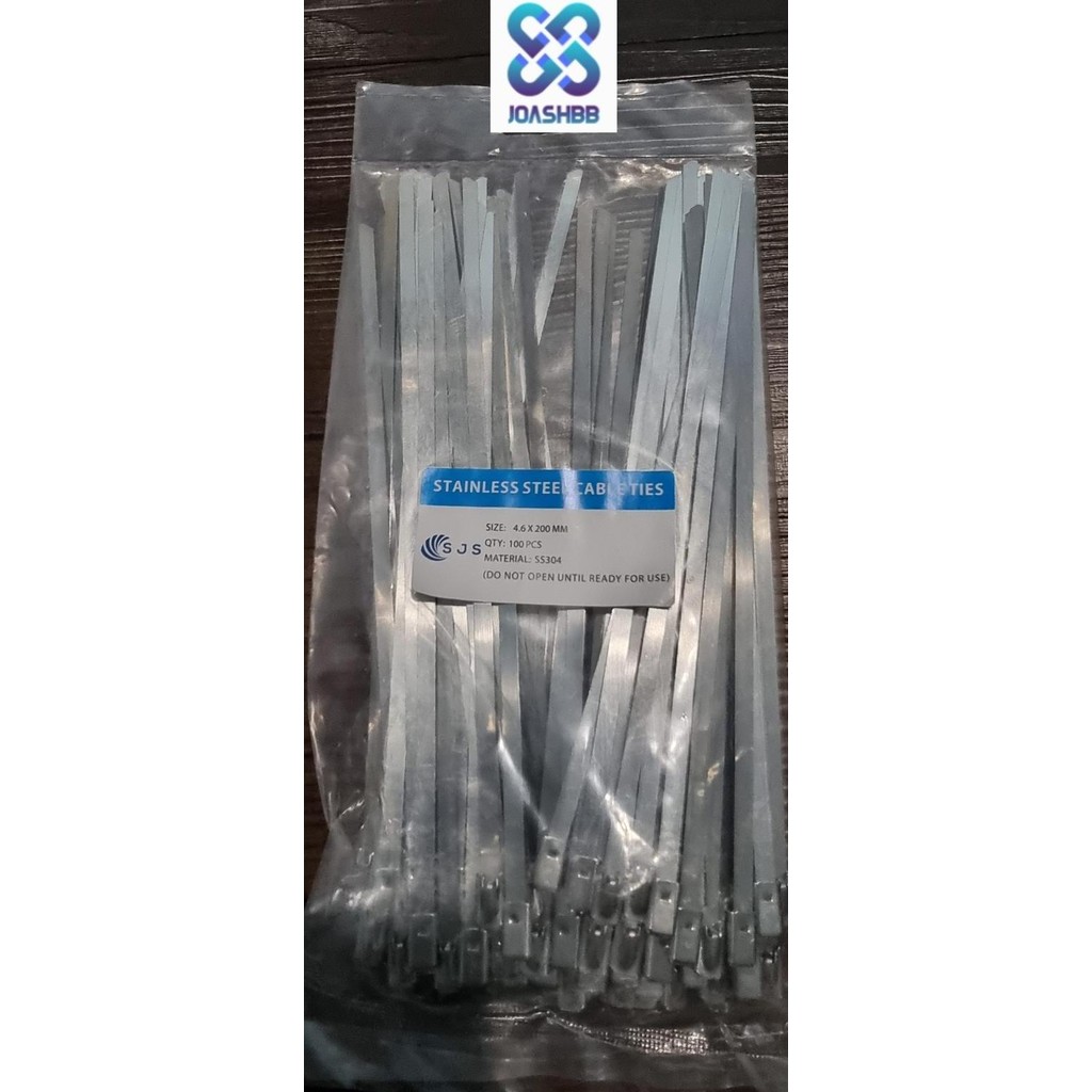 

Kabel Ties Stainless #304 ASLI isi 100bh 4.6x 200,300,400