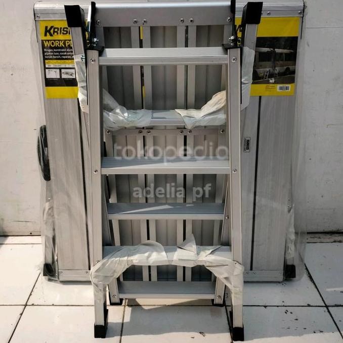 Tangga Steger Krisbow Tangga Platform Lipat Portabel 80 Cm