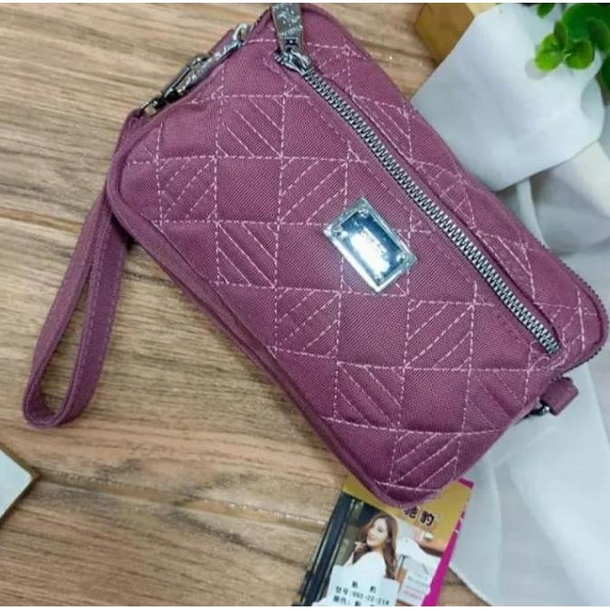 baru Tas selempang dompet wanita CHIBAO import 993-22 dua fungsi Kanvas