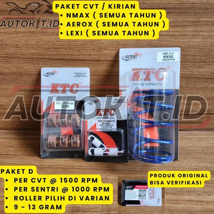 PAKET CVT KTC NMAX, AEROX, LEXI / PAKET KIRIAN CVT KTC NMAX AEROX LEXI