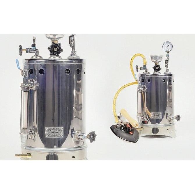 Setrika Uap Boiler Gas Maomoto kapasitas 5 liter/boiler laundry