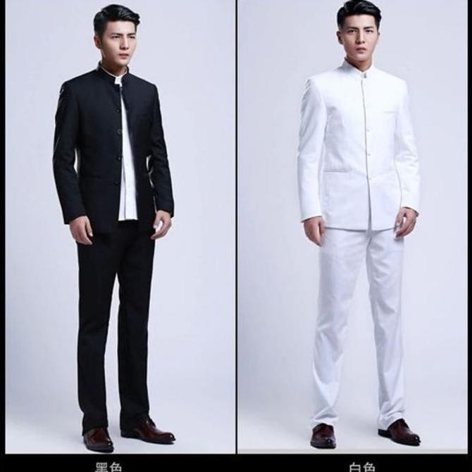 ready SETELAN JAS MANDARIN / SETELAN JASKO / CELANA RESMI / CELANA BAHAN / JAS DAN CELANA /SETELAN J