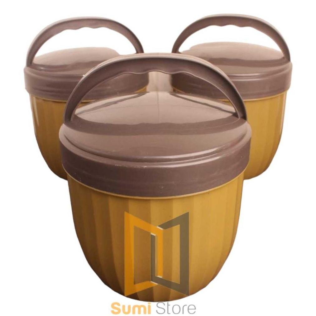 Rantang Plastik/Rantang Bulat Samyang Murah Warna / Rantang Hajatan Murah Gold Trending