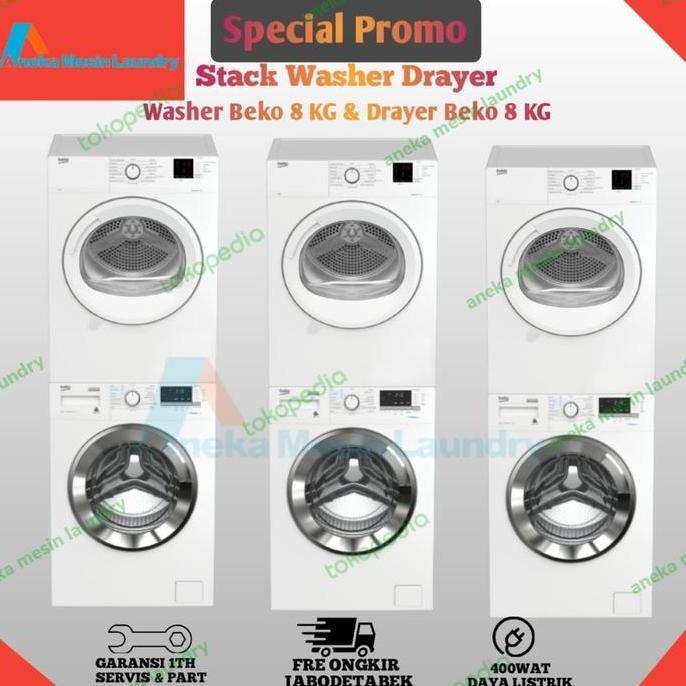 TERLARIS - Stacked washer dryer Beko