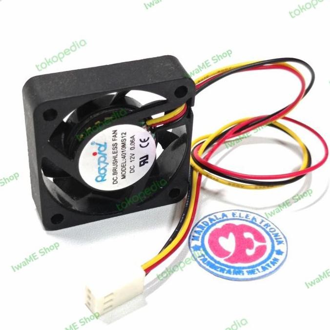 Murah (1) Cooling Exhaust Fan Dc 12v 4cm kipas Pendingin Dc 12v 4cmx4cm iwam33 Berkualitas
