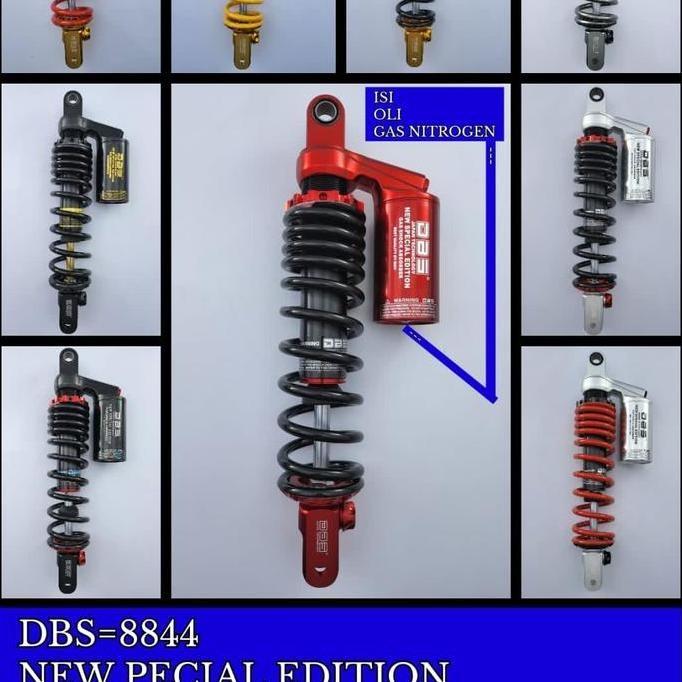 SHOCK BREAKER BLK TABUNG ATAS DBS =8844 BY MGV HONDA VARIO 160 UK340MM