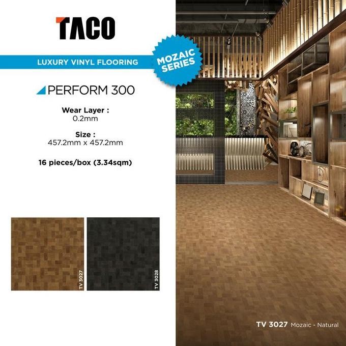 TACO Vinyl Lantai 3mm - Vinyl Plank TACO Tebal 3mm