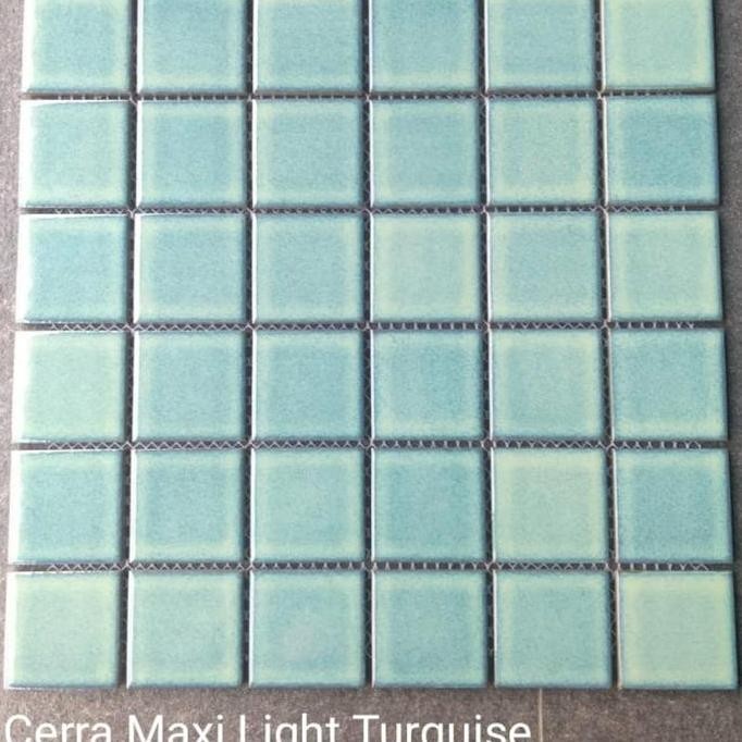 Keramik Mozaik Kolam Renang Cerra Maxi light Turquise