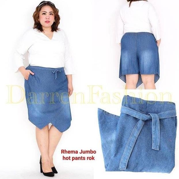 New - Rok Celana Jumbo Big Size Rhema Jeans Denim Pants