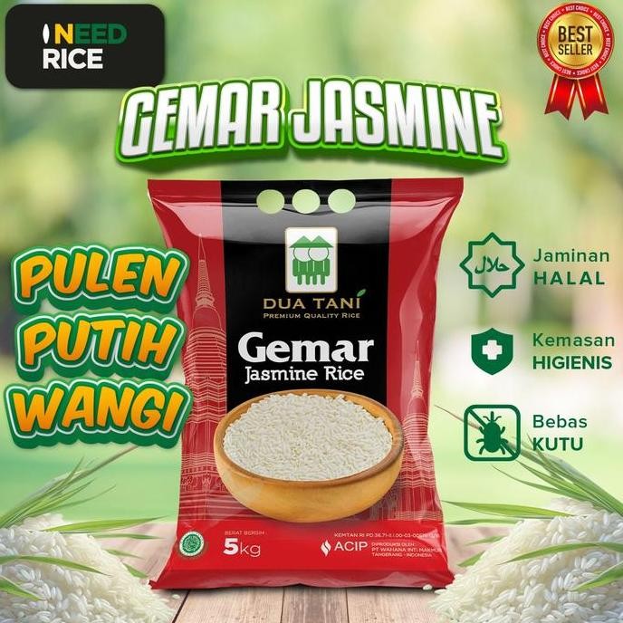 

Beras Dua Tani Gemar Jasmine 5Kg Kualitas Terbaik Harga Termurah