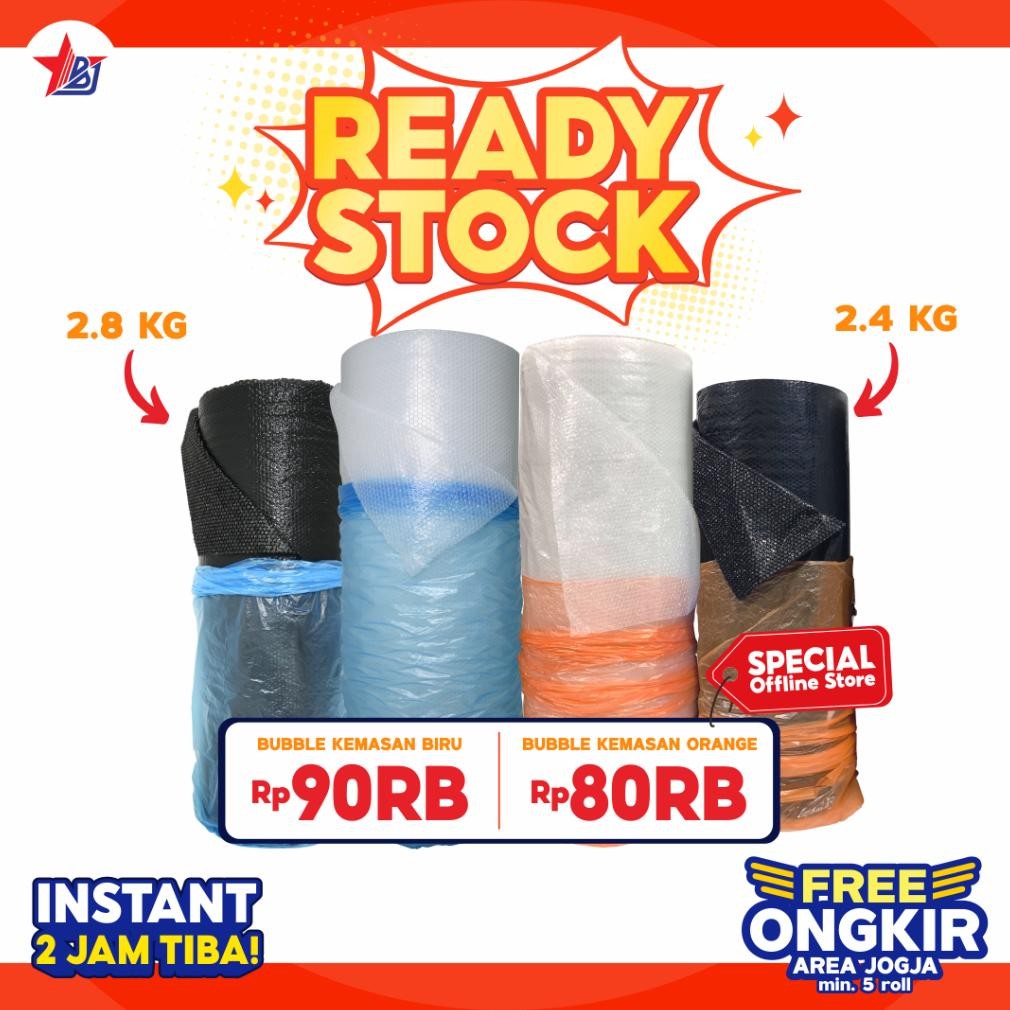 

Heatshrin Instant/Bubble Wrap Jogja Murah/Plastik/Gelembung/Bubble Putih Hitam Roll Yogyakarta - 50M X 125Cm Gh-6