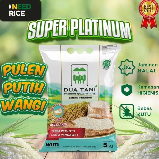 

Beras Super Platinum Dua Tani 5Kg Kualitas Terbaik Harga Termurah