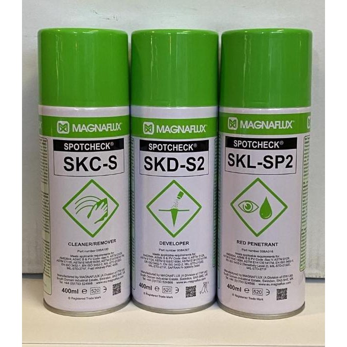 Magnaflux Spotcheck Magnaflux SET ( Cleaner Developer Penetrant )