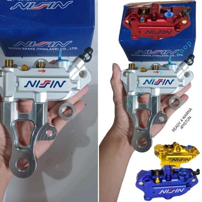 Budi Santoko - Paket Kaliper Nissin 4P 4 Piston Belakang Pnp Ninja R Rr 250 Vixion Cbr Satria Sonic 