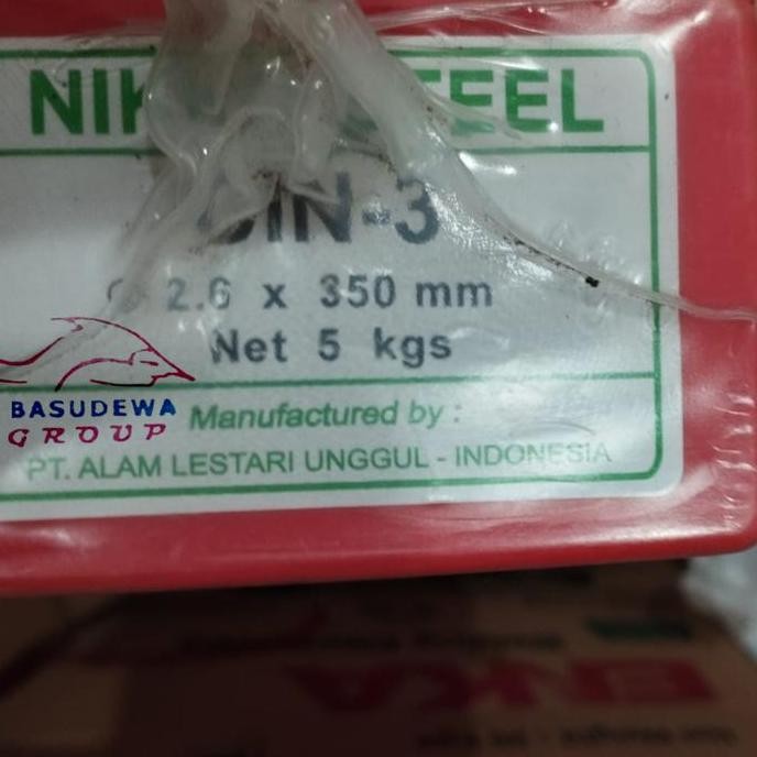 Kawat Las Cin-3 2.6Mm X 350Mm / Kawat Las Cin 3 2.6 Mm Per 1Kg