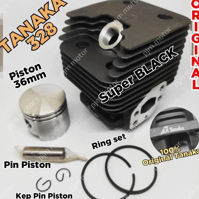 Terlaris Best Tanaka Bg 328 Cylinder Block Blok Komplit Mesin Potong Rumput 318 338 Original Jpn Tek