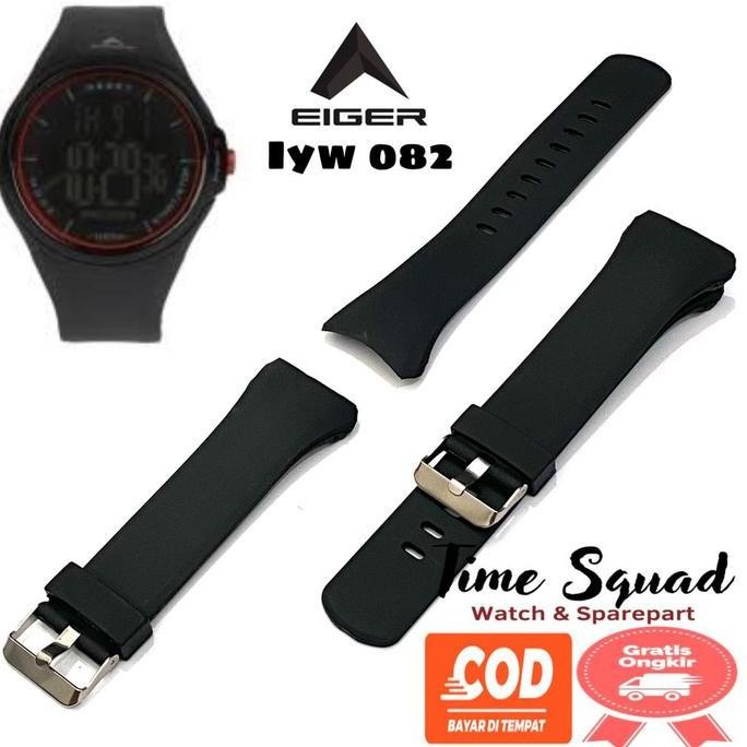 Strap tali jam tangan EIGER IYW0082 strap rubber eiger iyw 82