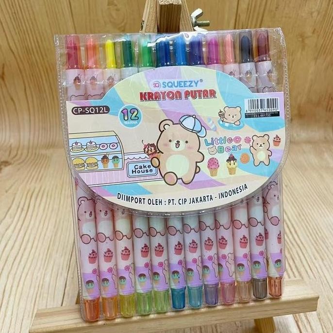 

Up Harga Grosir ( 1 Set ) Crayon Krayon Putar 12Warna Panjang 17Cm Cp-Sq12L Squeezy