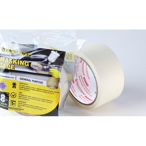 

Dus Nachi Masking Tape Lakban Kertas Cream 48 Mm X 20 Yard