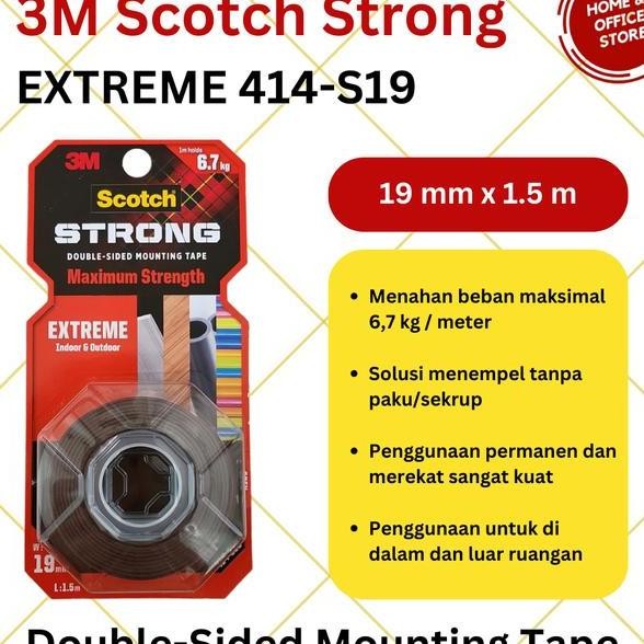 

3M Scotch Vhb Strong Double Tape Extreme Outdoor Mounting Tape