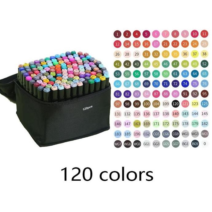 

Spidol Warna Gambar Lukis Dual Side Fine Art 60 Color