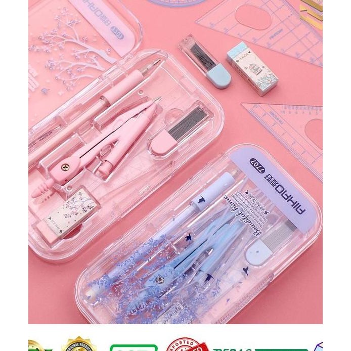 

Jangkacompas Set Aihao 7707 Pink Blue Edition