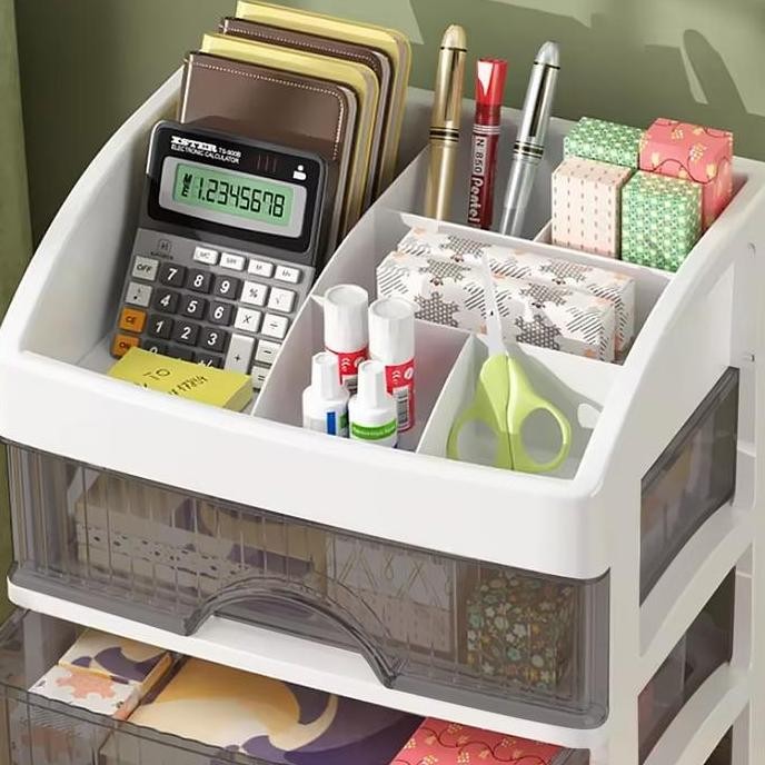 Rak tik Kotak Make Up Storage Box Organizer 5 Layer Penyimpanan Plastik