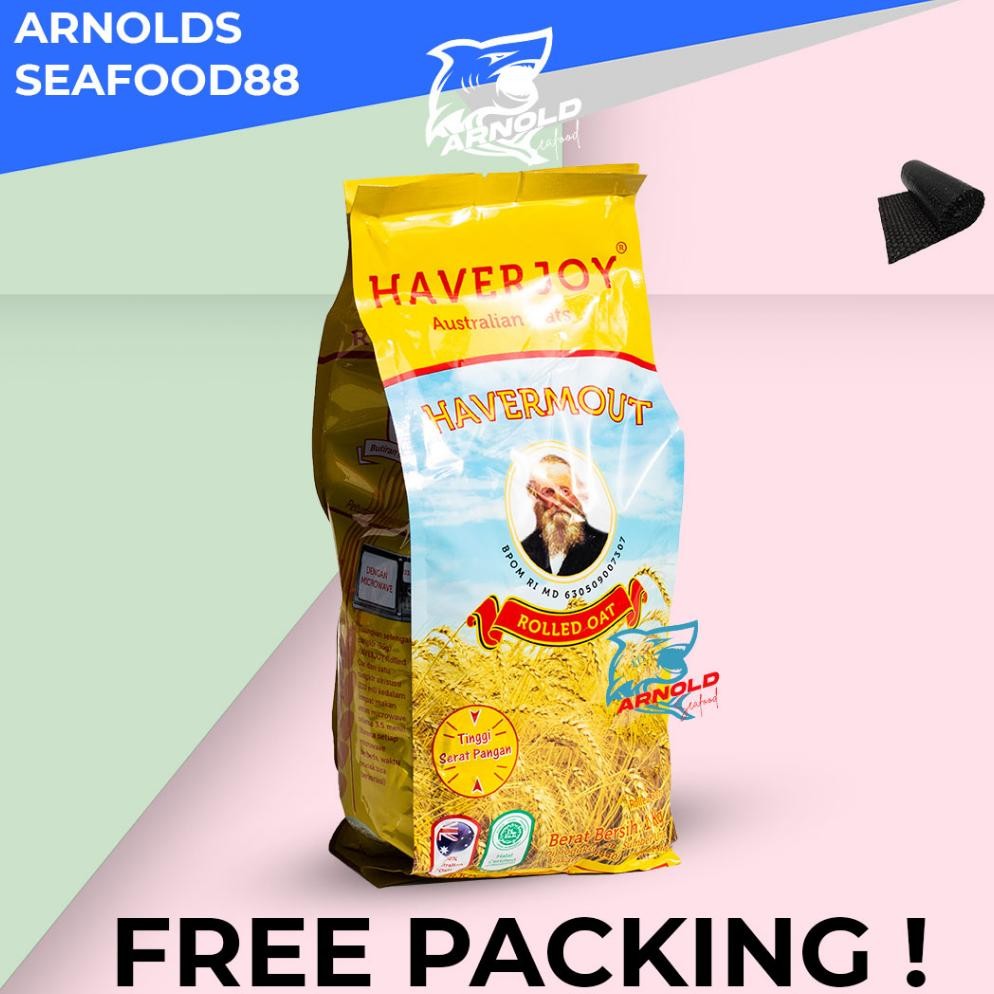 

Haverjoy Oatmeal / Haverjoy Havermout Rolled Oat australian Rolled Oat 1kg (free packing)
