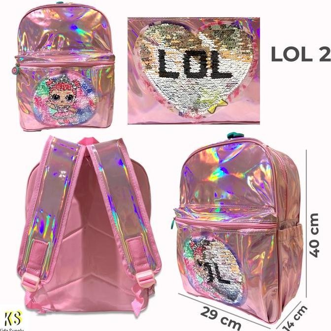 

Miliki Tas Ransel Sd Anak Sekolah Perempuan Sequin Usap Hologram Unicorn