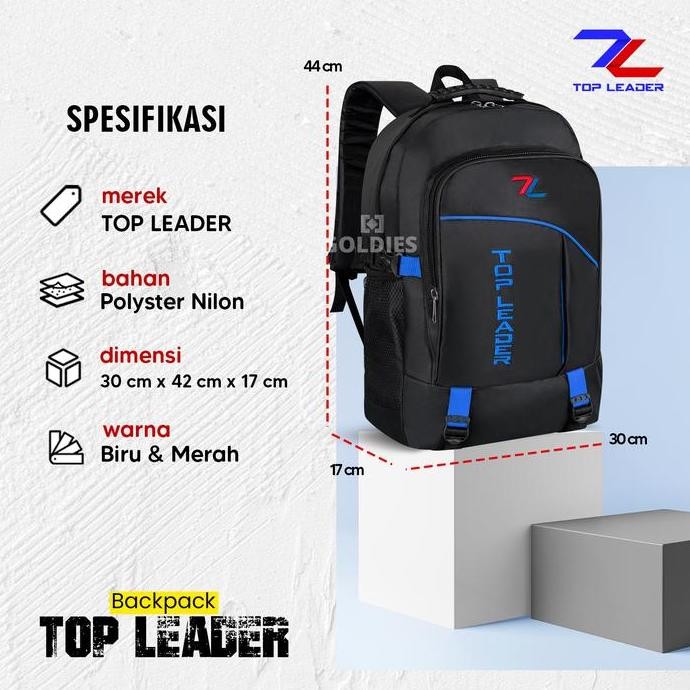 

Miliki Goldies Tas Ransel Anak Sekolah Sd Smp Bahan Polyester Nilon Size 16 Inch Hitam