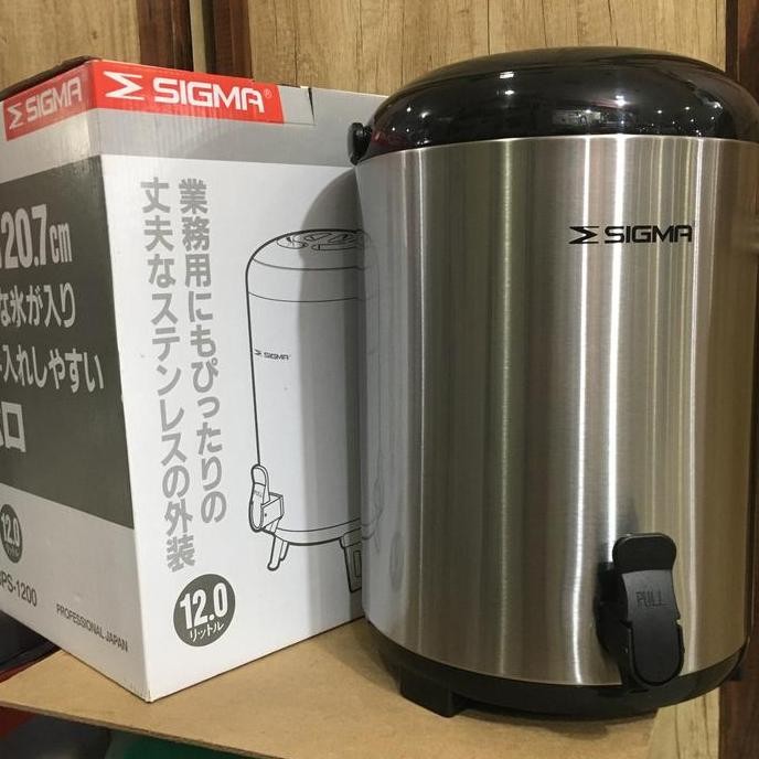 [Promo] Sigma Termos 12 L Jumbo Dispenser Air Jepang Cafe Kopi Teh