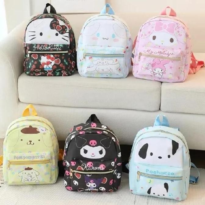 

Terjangkau Tas Ransel Backpack Sekolah Pompompurin Hello Kitty Cinnamoroll Kuromi My Melody Pochacco Sanrio Karakter.