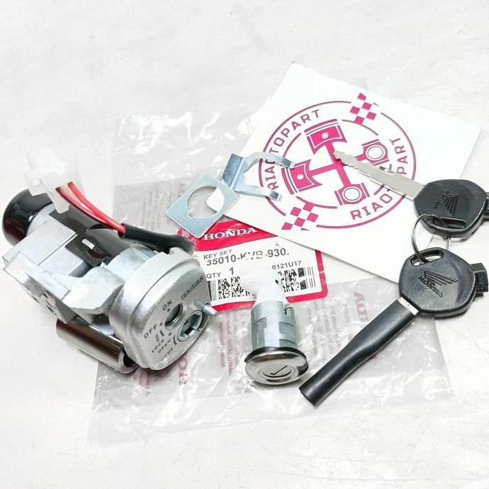 Kunci Kontak Vario 110 Old , Vario 110 Karbu , Vario 110 Techno Cbs Komplit Set Kunci Jok Kode Kvb M