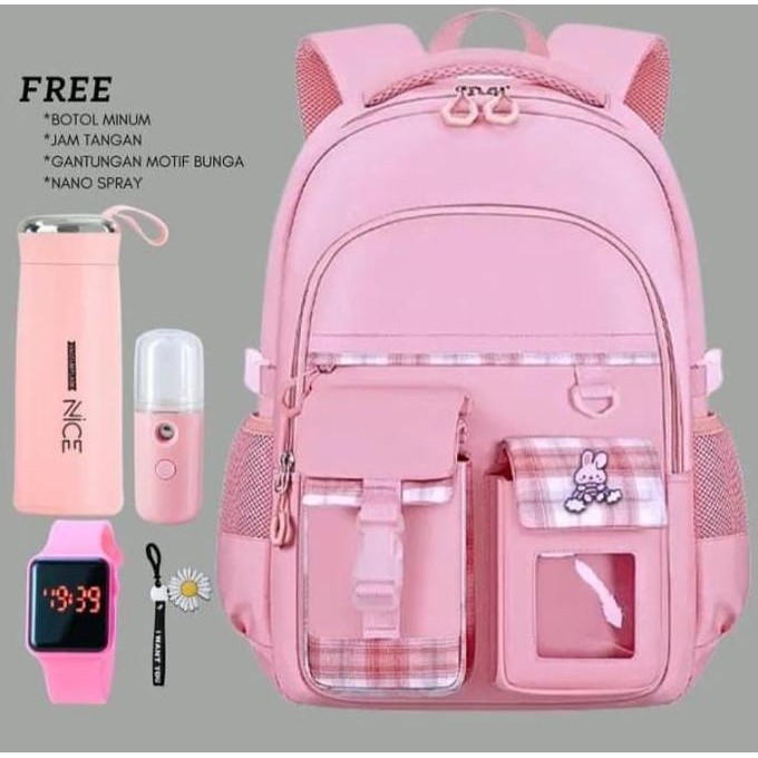 

Spesial Imey Tas Ransel Sekolah Anak 5In1 Perempun Sd-Smp-Sma Tas Punggung Multifungsi Fashion