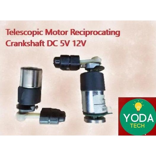 Dinamo Motor Telescopic  Reciprocating Low Speed DC 12V (8408)