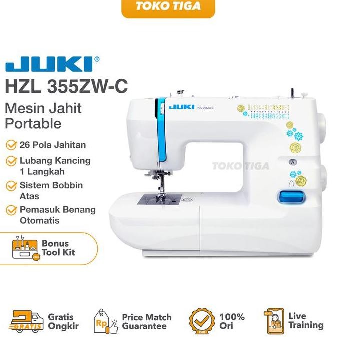 Mesin Jahit JUKI HZL 355Z W-C / 355ZWC Multifungsi Portable
