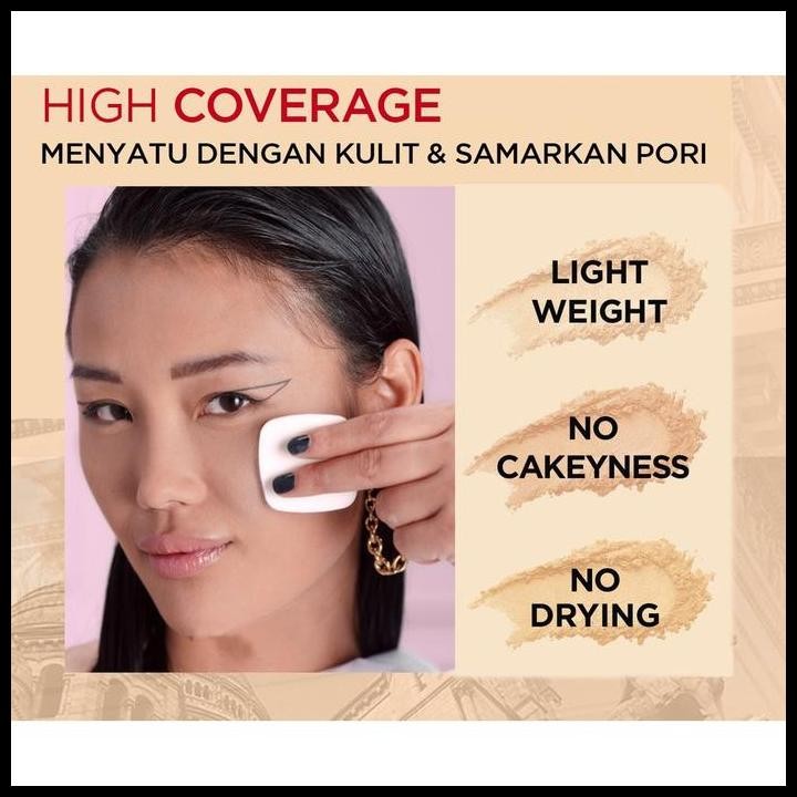 Terlaris TERBARU Loreal Infallible Oil Killer High Coverage Powder SPF 32 PA+++ Bedak Padat Best Sel