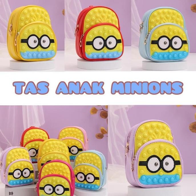 

Terjangkau Tas Anak Motif Minion Tas Pop It Minions Tas Backpack Gelembung Tas Sekolah Kartun