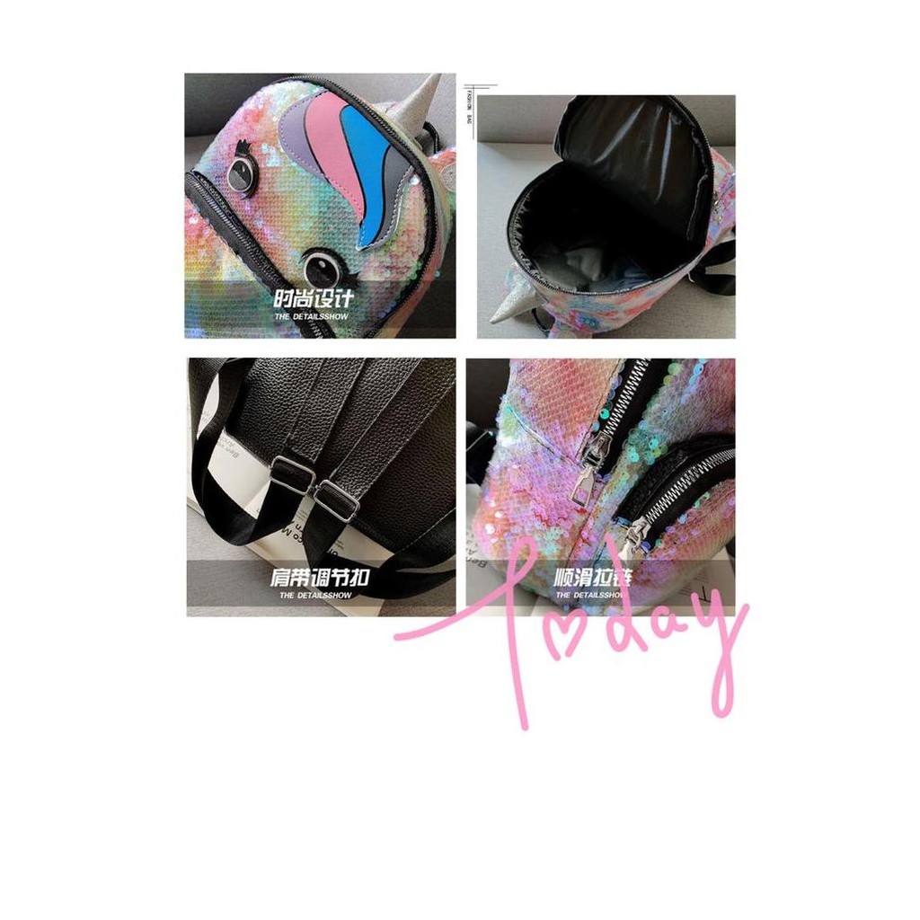 

Miliki Tas Ransel Sequin Shiny Unicorn Tru029 Tas Backpack Anak Perempuan
