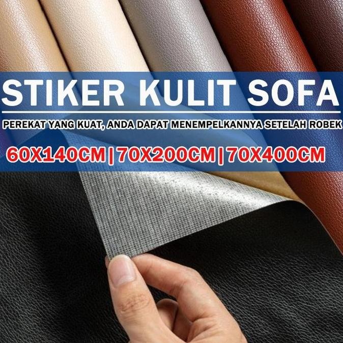 Kulit Sofa Tempel / Stiker Leather Bahan Kulit Berkualitas Untuk Sofa Jok Mobil / Jok Motor / Penamb