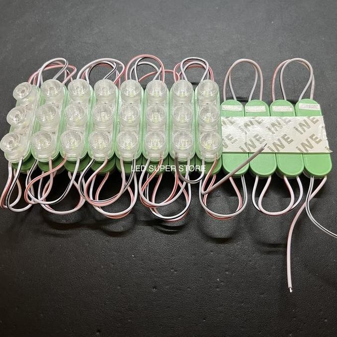 TERMURAH - [100pc] Module SAMSUNG LED 6520 3 mata 24v 3w | Waterproof CE ROHS