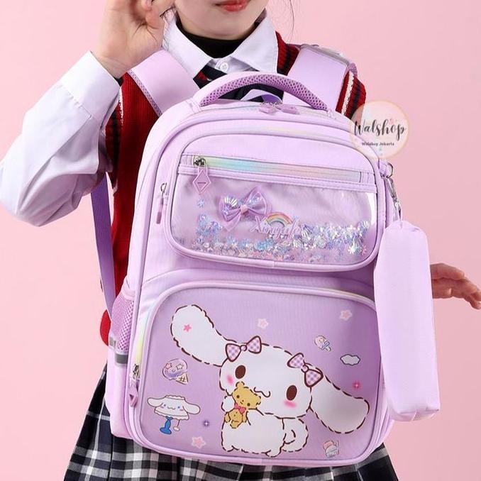 

Miliki Tas Ransel Sekolah Anak Premium Sanrio Kuromi Cinnamoroll Cantik - Tps025