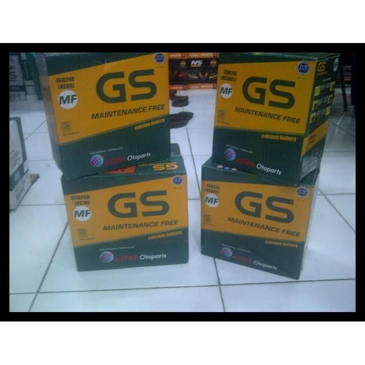 BEST DEAL AKI MOBIL GS ASTRA GSMF 34B19L 34 AH 12V " 55625 " HONDA NEW JAZZ RS 