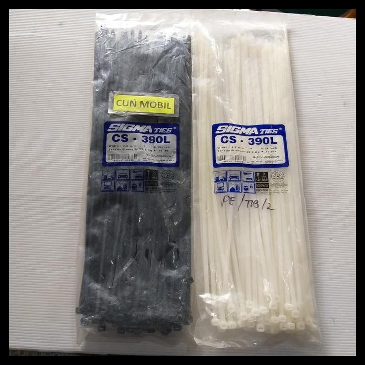

HOT DEAL KABEL TIES INSULOC 390L 39 CM MERK SIGMA TIES HARGA PER PACK ISI 100PC