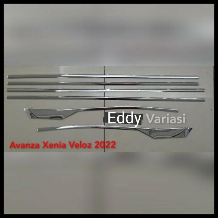TERBARU LIS KACA SAMPING AVANZA XENIA VELOZ 2022 CHROME 