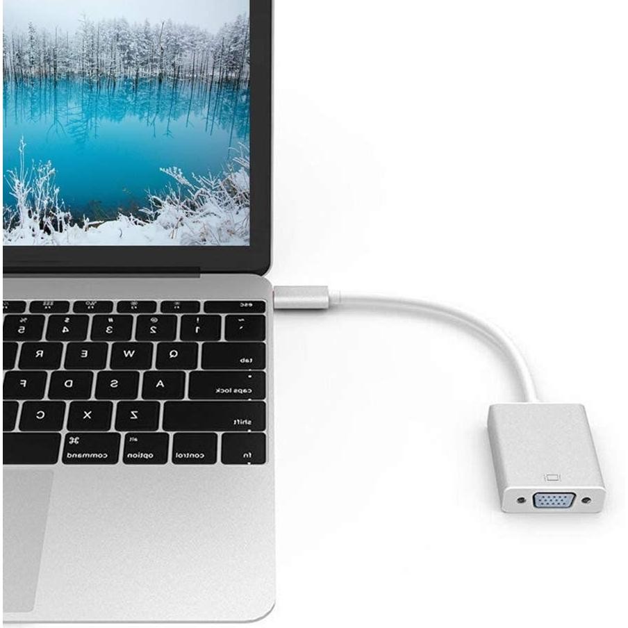 Converter USB Type C to VGA Monitor Adapter Laptop Kabel USB-C ke VGA / Tipe C RB8