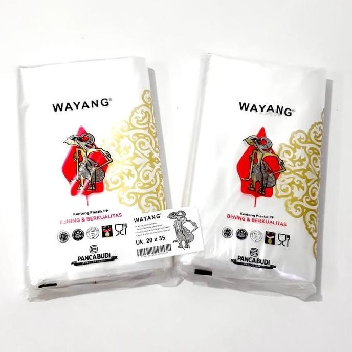 Up Harga Grosir (1Packs/1Kg ) Kantong Plastik Pp Bening Wayang Uk 20X35Cm
