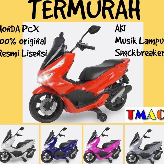 Fun- Motor Aki Anak Honda PMB PCX 988 M988 Motor Mainan Anak Murah