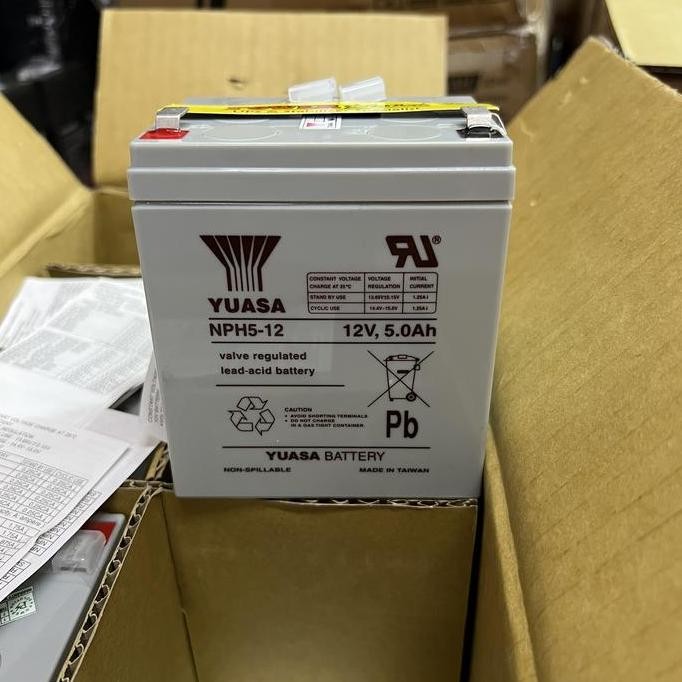 Aki Baterai Kering Yuasa 12V 5Ah Yuasa Battery Nph5-12 12V 5Ah )